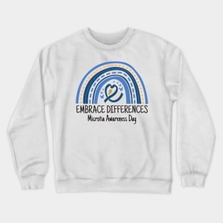 Embrace Differences - Microtia Awareness Crewneck Sweatshirt